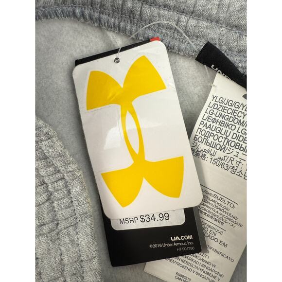 Under Armour Youth Boy Loose Fit Drawstring Gray Sweatpants w/Pocket  Sz L - Picture 9 of 14